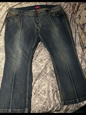 Men's Dark Blue Straight-Leg Jeans